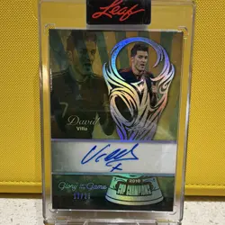 Leaf Glory of the Game 2026 David Villa Spain Cup Champions Auto CU-DV1 /25 - Image 1