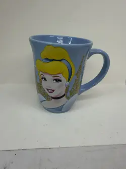 Disney Store Princess Cinderella Blue Coffee Tea Tall Mug Cup Castle Exclusive - Image 2