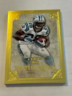 2012 Topps Five Star #117 Jonathan Stewart 119/139 Gold Foil Panthers SP - Image 1