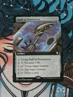 MTG - Staff of Domination (Extended Art) - Commander Legends - Image 1