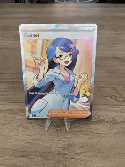 Pokemon TCG Fennel Trainer Card Black Bolt Full Art SV 162/086 NM Condition - Image 1