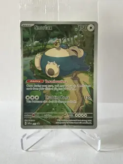 Snorlax SVP 051 Full Art Pokemon TCG 151 Promo Card SEALED NM - Image 1