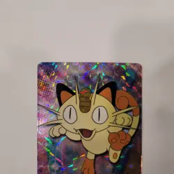 Meowth #52 Vintage 90's Topps Prism Vending Sticker Card NM/MINT - Image 2