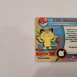 Meowth #52 Vintage 90's Topps Prism Vending Sticker Card NM/MINT - Image 5