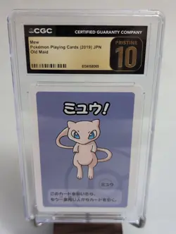 ✨✨ CGC PRISTINE 10 MEW OLD MAID PLAYING CARDS 2019 JAPANESE POKEMON CARD - Image 2