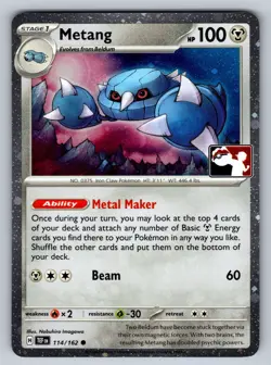 Metang Holo Common Prize Pack Series Cards 114/162 NM - Image 1