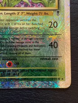 Pokemon Butterfree 21/110 Reverse Holo Vintage Card NM - Image 4