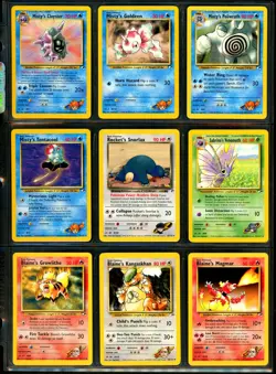 2000 Pokemon GYM HEROES Set NEAR COMPLETE Unlimited Edition NON HOLO Cards NM+ - Image 3