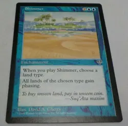 SHIMMER MAGIC THE GATHERING MIRAGE MTG Trading Card 1996 #53 - Image 1