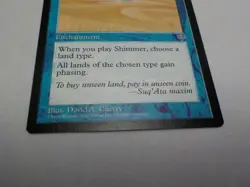 SHIMMER MAGIC THE GATHERING MIRAGE MTG Trading Card 1996 #53 - Image 4