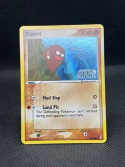 Diglett 50/100 Reverse Holo Pokemon Card 2006 Crystal Guardians - Image 2