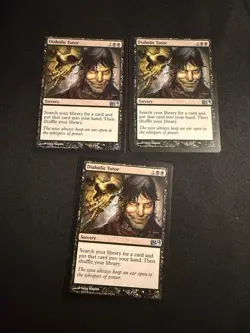 x3 Diabolic Tutor [Magic Core 2014] 3x Magic MTG Cards LP - Image 1