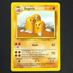 Dugtrio 19/102 - Base Set - Pokemon Card - Image 1