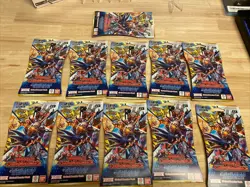 11 PACK Lot ~ Digimon Card Game: World Convergence Sleeved Booster Packs [BT-21] - Image 2