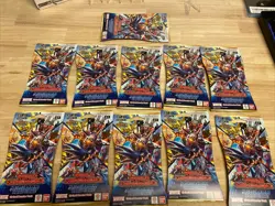 11 PACK Lot ~ Digimon Card Game: World Convergence Sleeved Booster Packs [BT-21] - Image 3