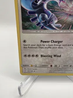 Pokemon TCG Lugia Holo Rare 131/181 Sun Moon Team Up Card - Image 5