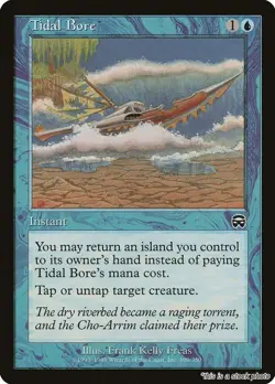 MTG Tidal Bore Card #109 Mercadian Masques MP Magic - Image 1