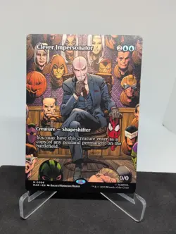 MTG Clever Impersonator - Marvel Spiderman MAR 0008 - Borderless - Free P&P - Image 1