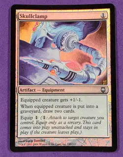 MTG Magic The Gathering - Skullclamp - [FOIL] Darksteel LP (Minor Bending) - Image 1
