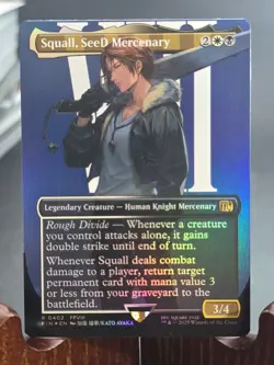 Squall, SeeD Mercenary (Borderless) Final Fantasy MTG Foil Near Mint - Image 1