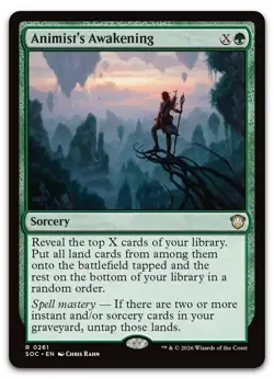 Animist's Awakening #261 (NM) Commander: Secrets of Strixhaven SOC Magic MTG - Image 1