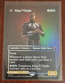King T'Challa (Borderless) (0373) Marvel Super Heroes Foil - Image 1