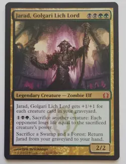 MTG Jarad Golgari Lich Lord RTR 174 Mythic B/G Zombie Elf Legend LP - Image 1
