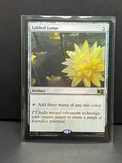 Gilded Lotus (Surge Foil) 199 Commander: Marvel Super Heroes MtG NM - Image 1