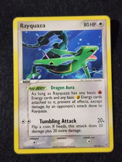 Rayquaza Non-Holo 22/107 EX Deoxys Vintage Rare Pokemon TCG - Image 1
