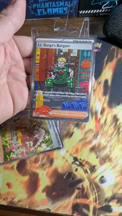 Pokemon Lt. Surge's Bargain 185/132 Me01: Mega Evolution Trainer SIR - NM - Image 1