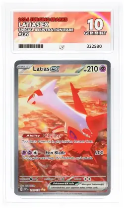 Pokemon TCG Latias EX #239/191 Surging Sparks Sir ACE 10 - Image 1