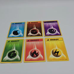 Pokemon TCG Base Set Energy Card Bundle x6 1999 Wizards Of The Coast Vintage LP - Image 2