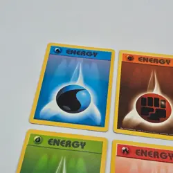 Pokemon TCG Base Set Energy Card Bundle x6 1999 Wizards Of The Coast Vintage LP - Image 3