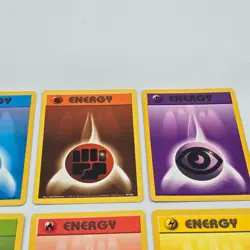Pokemon TCG Base Set Energy Card Bundle x6 1999 Wizards Of The Coast Vintage LP - Image 4