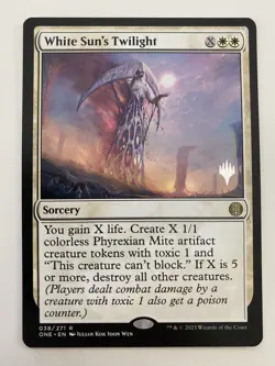 White Sun’s Twilight *Non-Foil* PROMO MTG ONE MT/NM PW Stamp Combined Shipping - Image 1