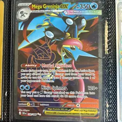 Pokemon TCG Mega Greninja EX 100/086 Chaos Rising Secret Rare Full Art Holo ENG - Image 1