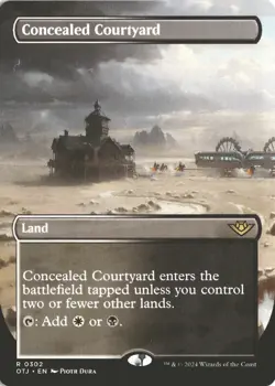 MTG Concealed Courtyard (0302) *Non-Foil* Borderless Outlaws Thunder Junct M/NM - Image 1