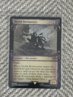 Mtg. Orcish Bowmasters. Showcase Scrolls. Lord Of The Rings. NM Near Mint Foil - Image 1