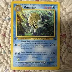 Pokemon TCG Fossil 1st Edition Omanyte 52/62 & Omastar 40/62 1999 English - Image 3