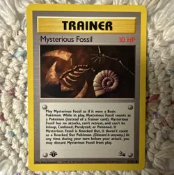 Pokemon TCG Fossil 1st Edition Mysterious Fossil 62/62 & Kabuto 50/62 1999 - Image 1