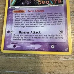 Reverse Holo Deoxys 18/107 Rare Deoxys Pokemon 2005 Played + Plusle Reverse Holo - Image 4