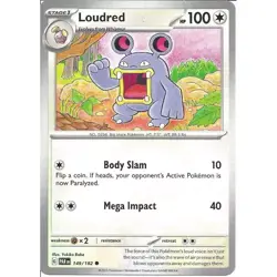 Loudred - 149/182 - Common - Paradox Rift - Pokemon TCG - Image 1