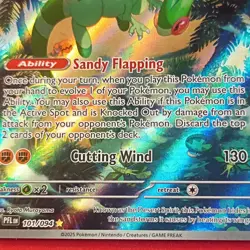 Pokemon TCG Flygon 101/094 Me02: Phantasmal Flames Illustration Rare Holo EN - Image 3