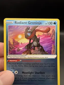 Pokemon Radiant Greninja 046/189 Astral Radiance NM/LP - Image 2
