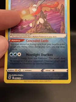 Pokemon Radiant Greninja 046/189 Astral Radiance NM/LP - Image 3