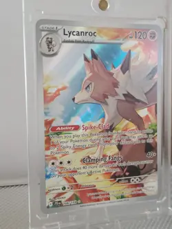 Pokemon TCG : Journey Together Lycanroc Full-Art #166/159 NM-M !! - Image 2