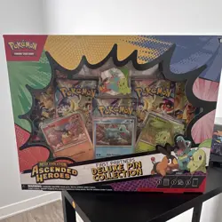 Pokemon TCG Mega Evolution Ascended Heroes Deluxe Pin Collection Box - Image 1