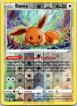 Eevee 119/189 Common Astral Radiance Pokemon Reverse Holo Near Mint - Image 1