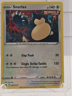 SNORLAX SWSH119 HOLO P SWORD & SHIELD PROMO POKEMON HOLO NM SWSD: - Image 1