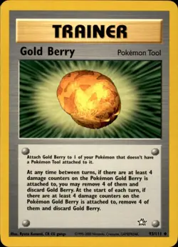 Gold Berry 93/111 Regular Neo Genesis NM Pokemon TCG Any 3 Free Ship - Image 1